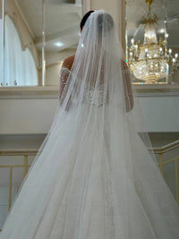 Beaded Lace Wedding Dress | Glitter Bridal Gown | Sparkly Elegant Wedding Attire