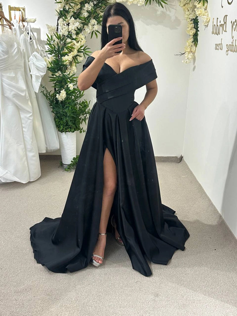 Double Collar Satin Top & Pleated Quilted Skirt Set | Royal Satin Elegant Outfit with Glossy Finish