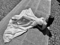 Lustrous Satin Minimalist Wedding Dress | Soft Satin Chic Bridal Gown | Luxurious Elegant Dress