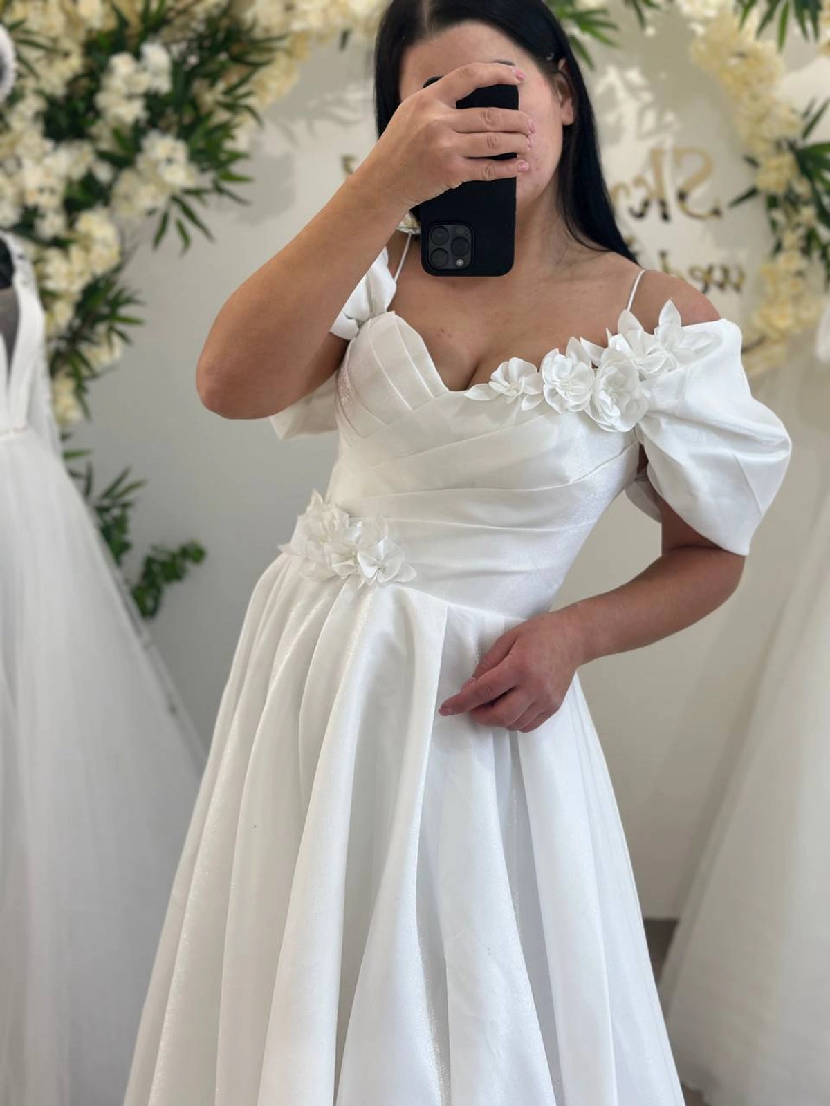 Elegant Wedding Gown with Modern Touches | Romantic Bridal Dress | Chic White Wedding Attire