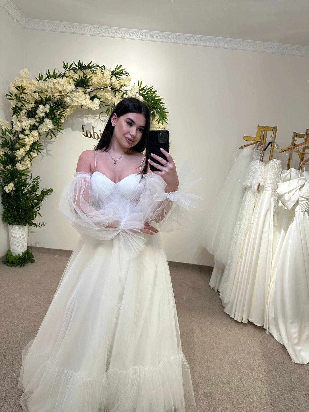 Elegant Translucent Corset Wedding Dress | Unique Flowy Bridal Gown | Custom Fairytale Dress with Drawstring Back